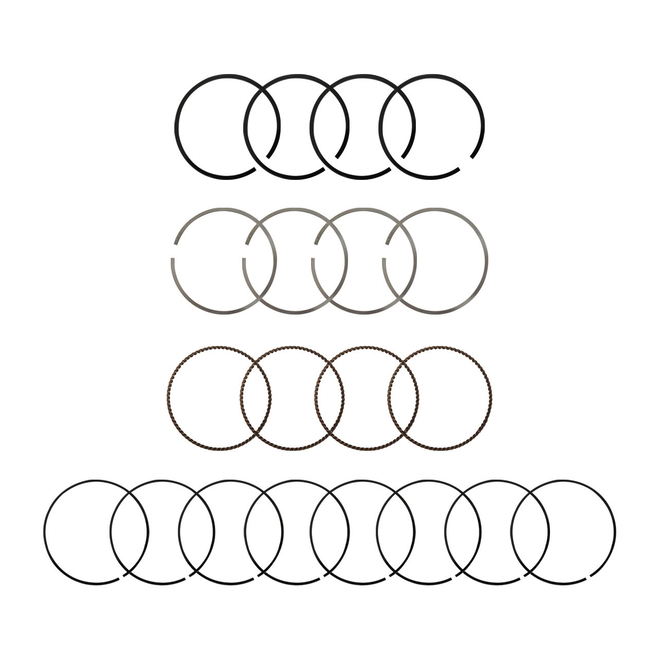رینگ پیستون موتور استاندارد جک J5 اتومات